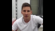 Lionel Messi celebrating 10th year in football today, message for fans IG video.
