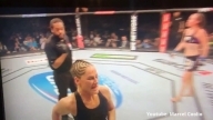 Leslie Smith EAR EXPLODES (VIDEO) Jessica Eye - UFC 180
