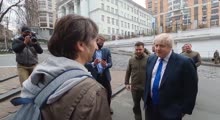 İngiltərənin baş naziri Boris Conson Ukraynanın paytaxı Kiyevdə prezident Volodimir Zelenski ilə görüşüb