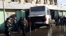 Автобус въехал в магазин в поселке Мардакан 05.12.2013