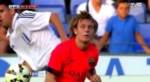 Alen Halilović debut with FC BARCELONA (FCB vs Recreativo)
