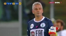 Roberto Baggio Goal - Javier Zanetti XI vs World XI 3-6 - interfaith Match 1-09-2014
