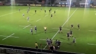 Rugby Streaker Tackles Player Then Starts Brawl And Escapes
