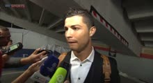 Andy Burton attempts to interview Cristiano Ronaldo three times