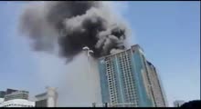 Fire in Abu Dhabi, near Abu Dhabi mall and city terminal