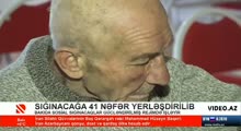 Sığınacağa gətirilən vətəndaşa bərbər xidməti göstərilib..