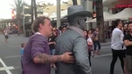 Guy gets punched by street perfer! (Original)