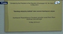 Azərbaycan Prezidentinin hədiyyəsi olan Qarabağ xalçası BMT-nin Vyana ofisində yerləşdirilib