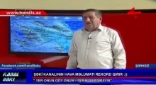 Şeki televiziyasında hava proqnozu 