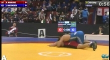 EC2014 / Dmitriy Mihailovs (LAT) - Jamaladdin Magomedov (AZE) - FS 125 kg 1/8 final match
